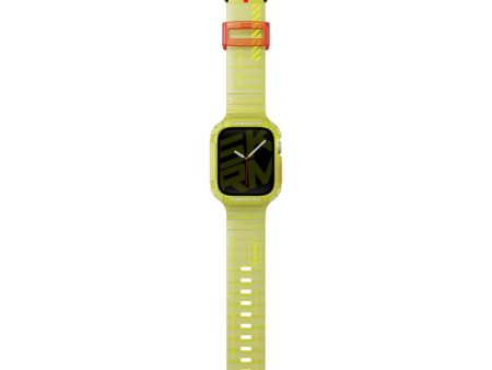 SKINARMA Apple Watch Strap Saido 45 44 mm - Neon Yellow on Sale