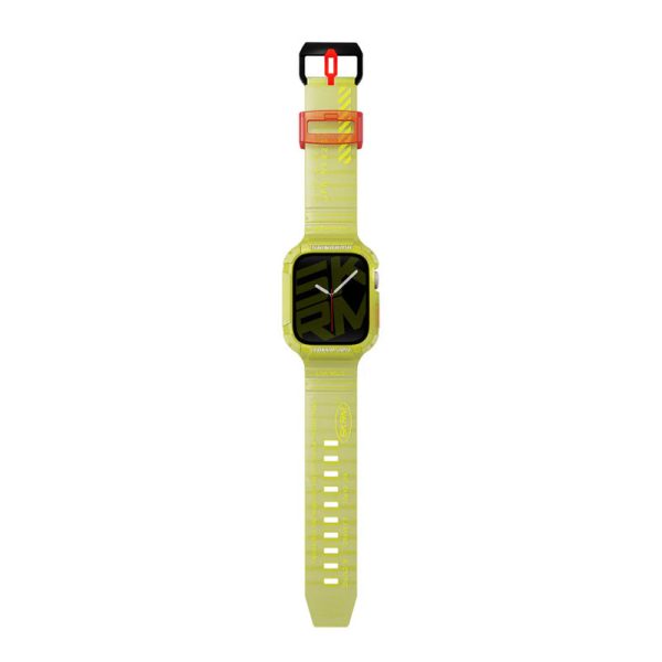 SKINARMA Apple Watch Strap Saido 45 44 mm - Neon Yellow on Sale