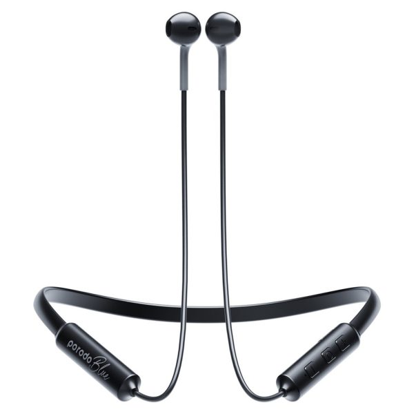 Porodo Blue ENC Neckband Apple Buds Earphones - Black For Cheap