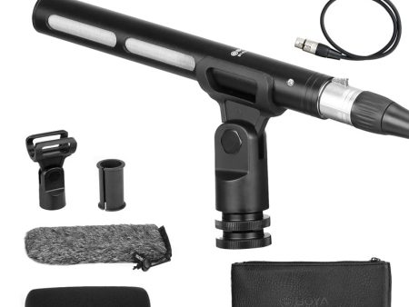 Boya BY-BM6040 Cardioid Shotgun Microphone - Mic   3-pin   XLR - Black For Discount