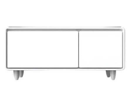 Gamax Elegant Smart Coffee Table with 90L Refrigerator - 2x USB   White Online now