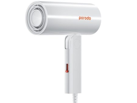 Porodo Lifestyle Portable Folding Ionic Hair Dryer Fast And Frizz - White For Cheap