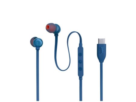 JBL Tune 310C USB-C Headphones - In-ear   Wired   Blue Fashion