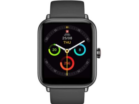 Swiss Military Alps Smart Watch Silicon Strap - Black on Sale