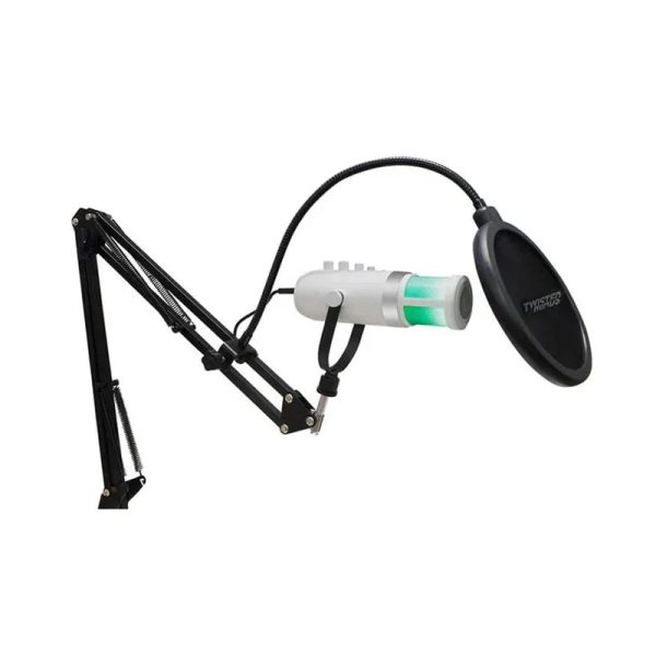 Twisted Minds USB Microphone with Stand and Arm - White Online Sale