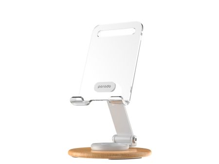 Porodo Transparent Mobile Stand - White Discount