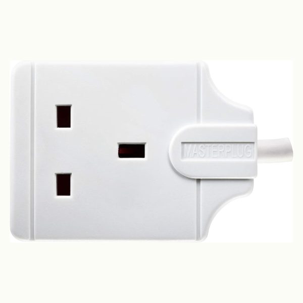 Masterplug SS-MP Single Socket Trailing Socket - 13 Amp   White Online