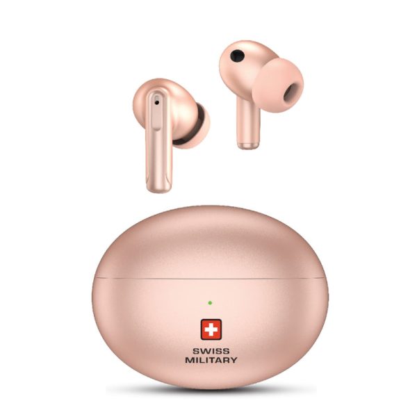 Swiss Military Victor 3 Earbuds - ANC   Wireless   Pink For Sale