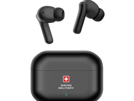 Swiss Military Delta 3 Stereo Earbuds - ANC+ENC   Wireless   Black Online