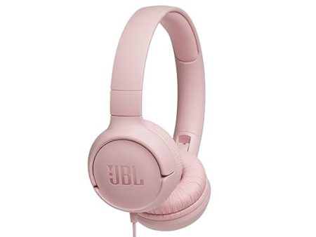 JBL Tune 500 Wired on-ear headphones - Over-Ear   Wired   Pink Cheap