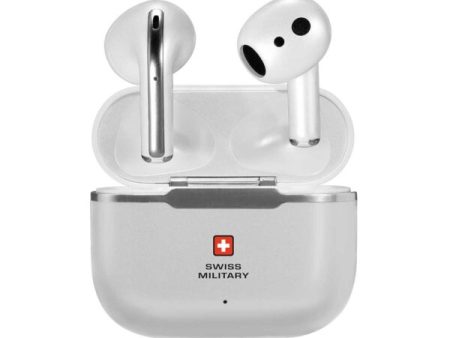 Swiss Military Victor 2 Earbuds - ENC   Wireless   White Fashion